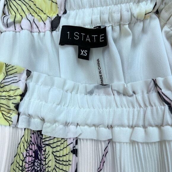 NWT 1.State Pleated Floral Layered Tank Cami XS - Picture 4 of 6